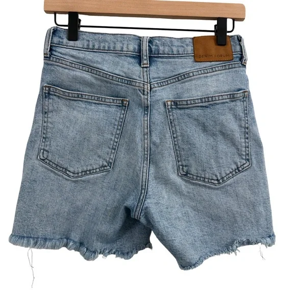 Denim Forum Blue Jean Shorts Casual Summer Style - Picture 3 of 10